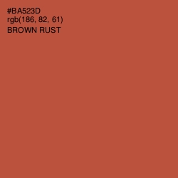 #BA523D - Brown Rust Color Image